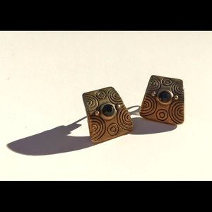 Boho lucky brand brass studs